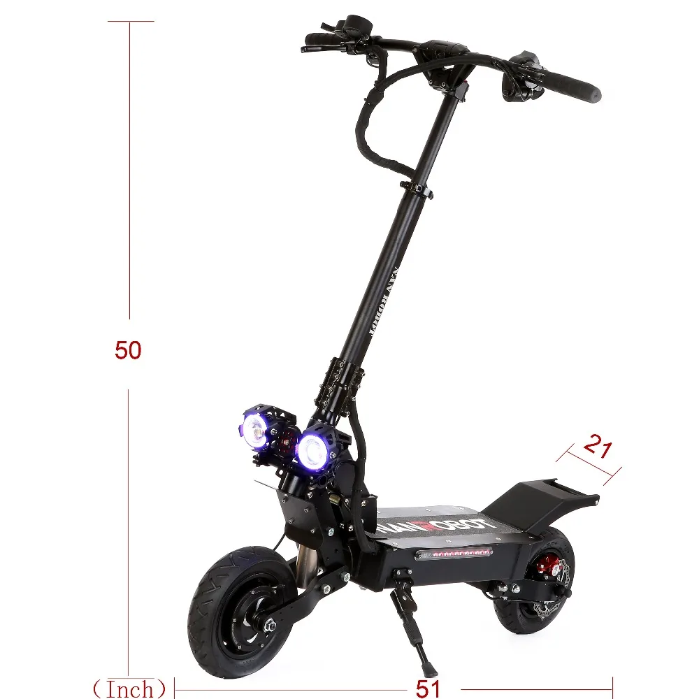 NANROBOT LS5 10 "2000 W Мощный 52V25AH складной 45 Миль скорость 40 MPH Съемное Сиденье 2 колеса