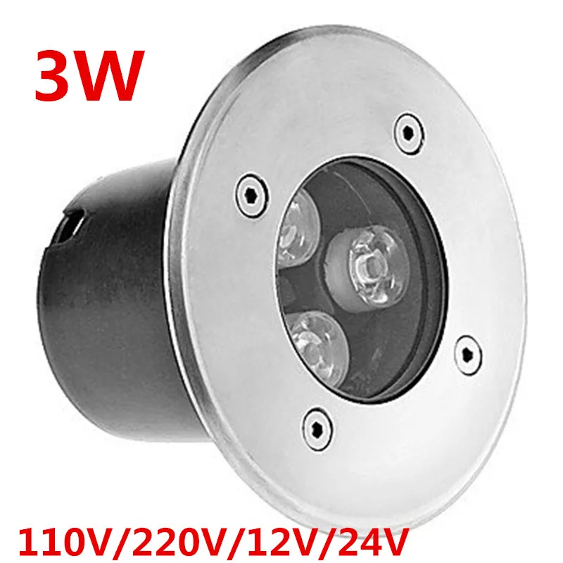 Подземная лампа 3 Вт подземная светодиодсветодиодный подземсветильник AC 85 265 в/DC