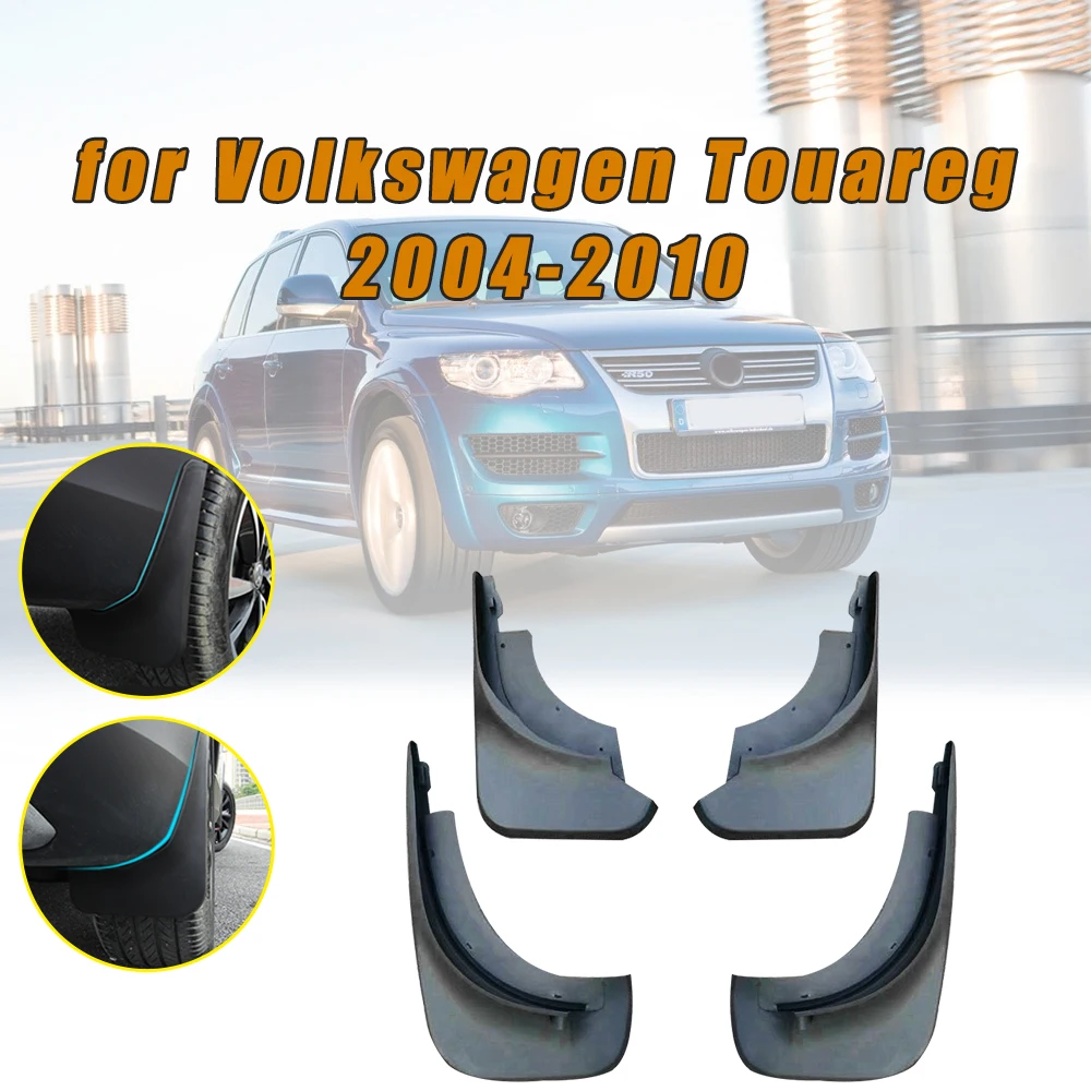 Брызговики для VOLKSWAGEN VW Touareg Mk1 Mk2 2004-2018 защитные отражающие предупреждающие