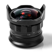zlkc 7 5mm f2 8 micro single camera fisheye lens 180 degree angle m43 mount for camera nex fx eos m n1 pq for sony e mount