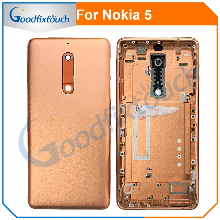 Новые металлические Батарея чехол для Nokia 5 чехол-накладка Редкие Корпус сзади чехол Запчасти для авто