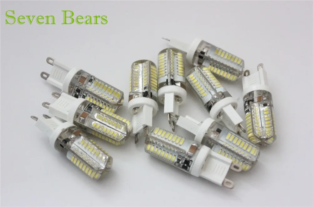 3 Вт Светодиодная лампа g9 220 В smd3014 64led подсветка кукурузная хрустальная люстра COB