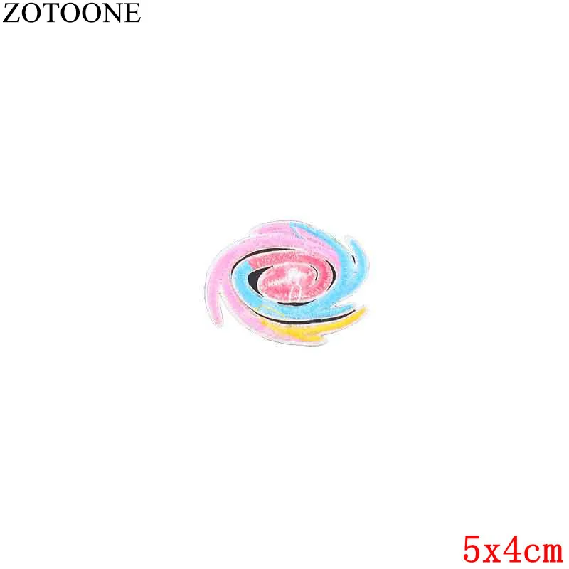 ZOTOONE НЛО принт в виде звезд заплаты вышивки утюг на патчи для одежды Бесплатная