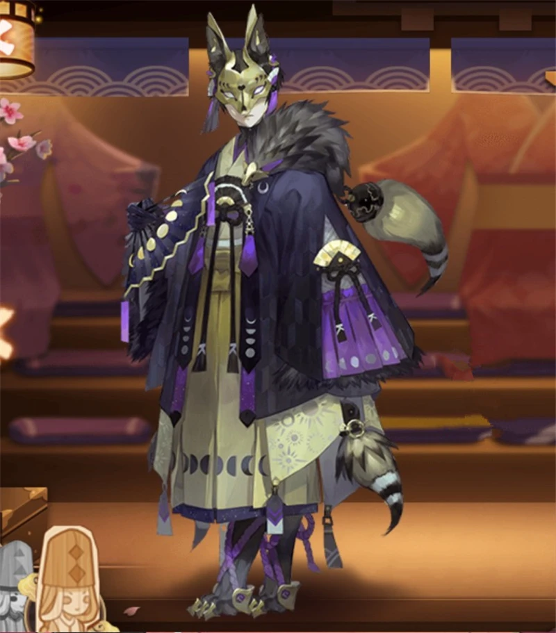Костюм для косплея Onmyoji MOBA SR Фея лиса японское мужское кимоно костюм на Хэллоуин с
