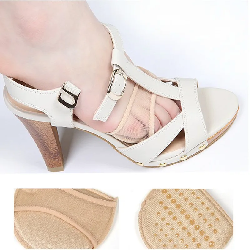 Женские туфли на высоком каблуке кружевные носки без пятки Летние Нескользящие