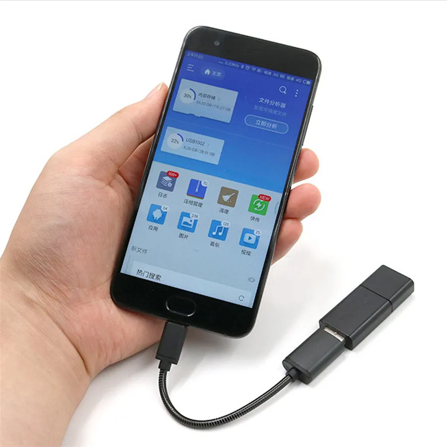 Металлический USB C 3 1 Тип папа к Женский OTG Кабель адаптер для синхронизации данных