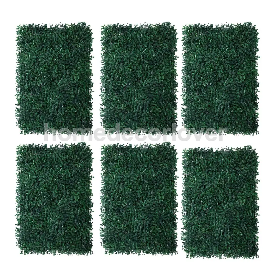 

6Pieces Artificial Plant Flower Wall Panels Wedding Venue Backdrop Milan Grass
