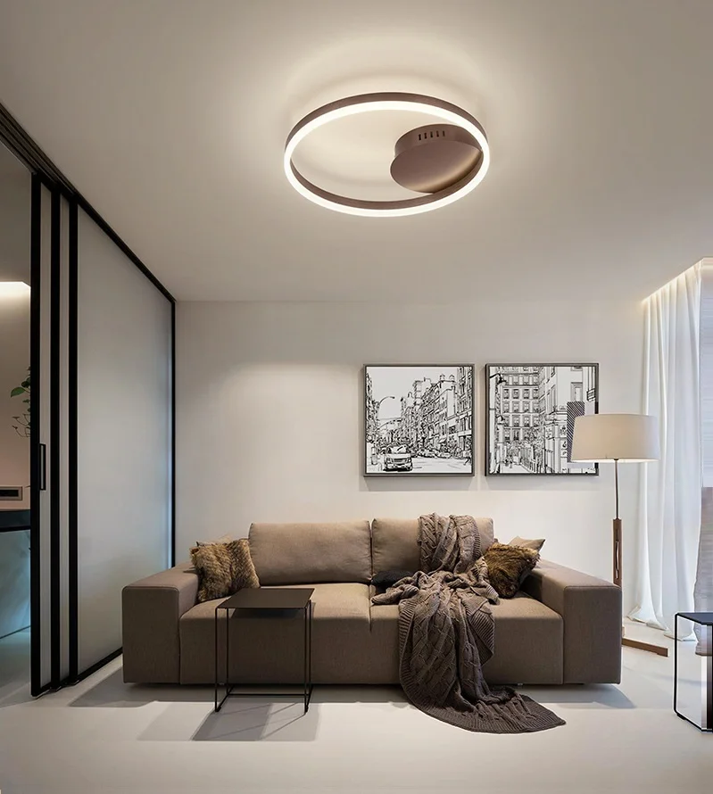 

LED modern Nordic 1/2/3 ring ceiling lamps Home Living Room Bedroom Study Room Ceiling Lights Business & office Lighting fixture