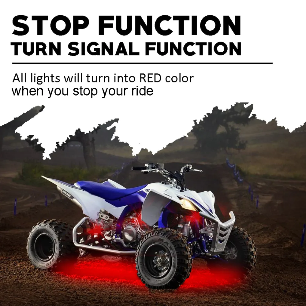 10 шт. яркий светодиодный светящийся комплект освещения для подсветки ATV UTV |