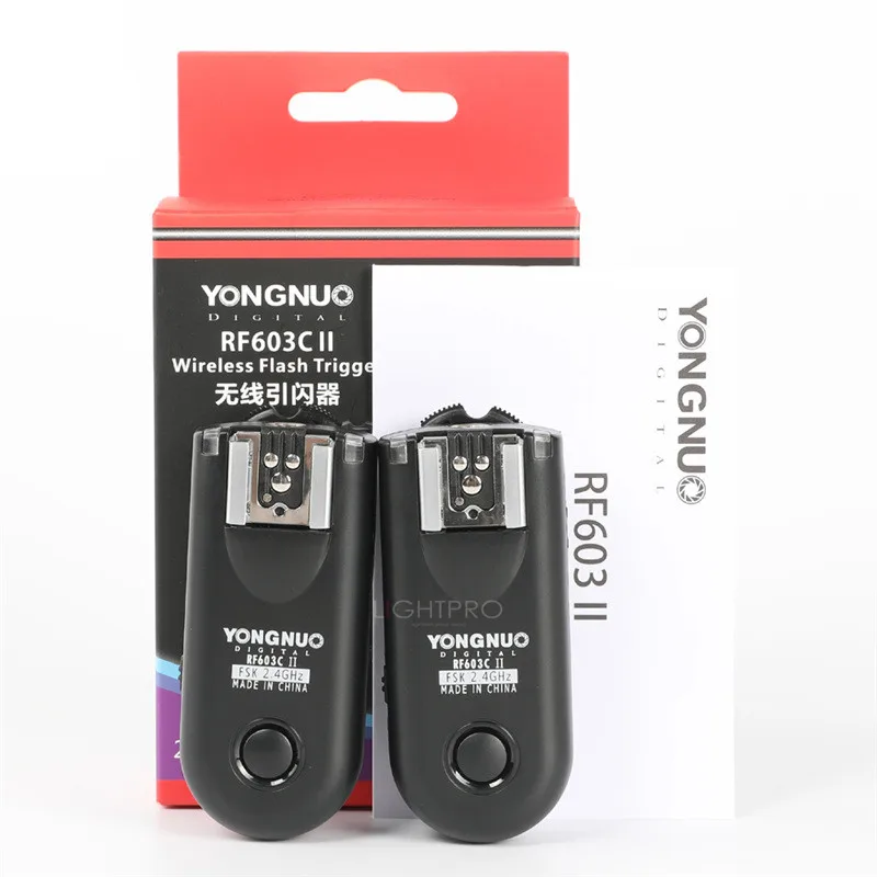 

Yongnuo Wireless Remote Shutter Flash Trigger RF-603 II C1 C3 N1 C3 for Canon Nikon Pentax Fuji Samsung Kodak Camera DSLR
