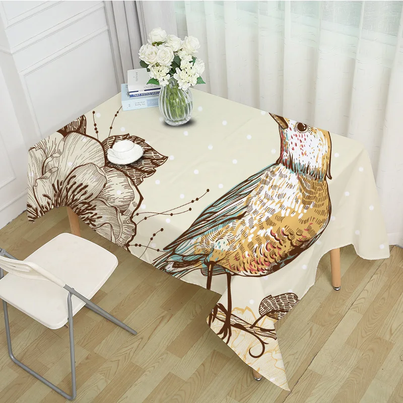 Машина моющаяся скатерть для стола Полиэстер Прямоугольная Скатерть вечерние