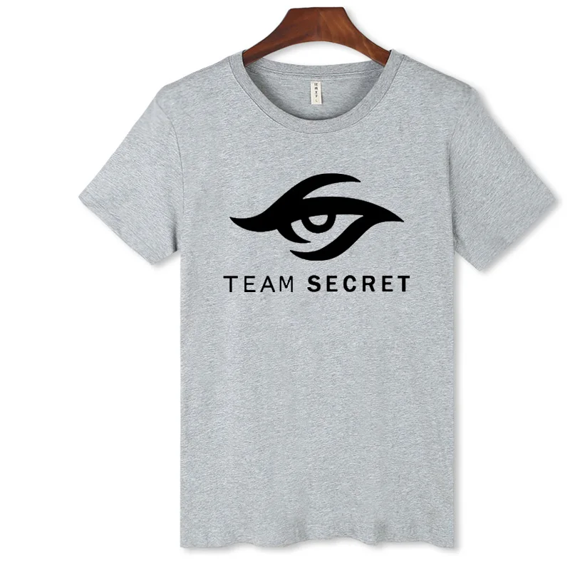 Новая мода Team Secret в Dota 2 футболки Для мужчин короткий рукав черный белый цвет