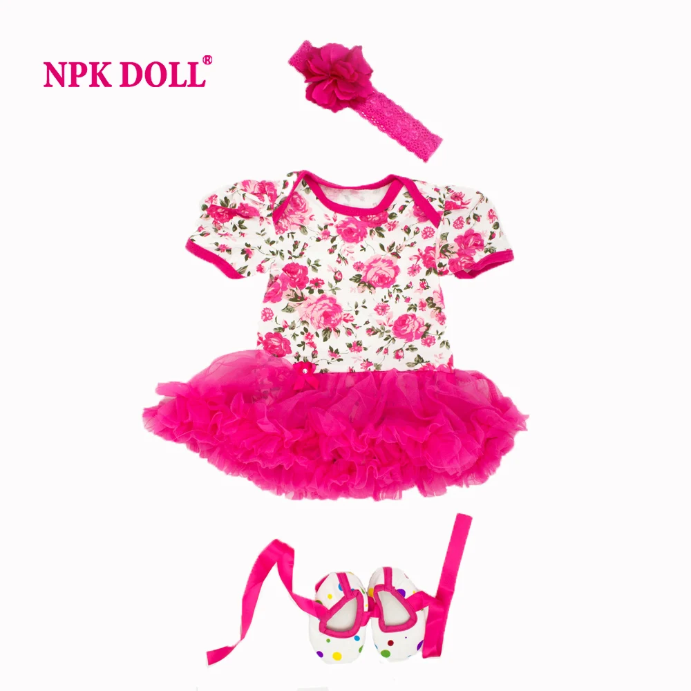 Кукла NPKDOLL Реалистичная кукла Reborn одежда подходит 20 22 дюйма Baby Dolls платье для BeBe 0 3