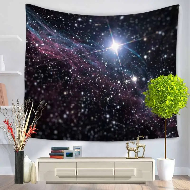 

Celestial Indian Bohemian Starry Tapestry Wall Hanging Polyester Mandala Decor Tapestries Cloth Bedspreads Living Room