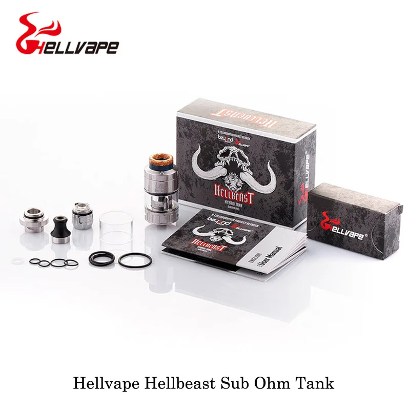 Электронные сигареты Hellvape Hellbeast Sub ohm Tank Hybrid 4,0 мл/4,3 мл/3,5 мл емкость Vape испаритель VS Hellvape Rebirth RDA