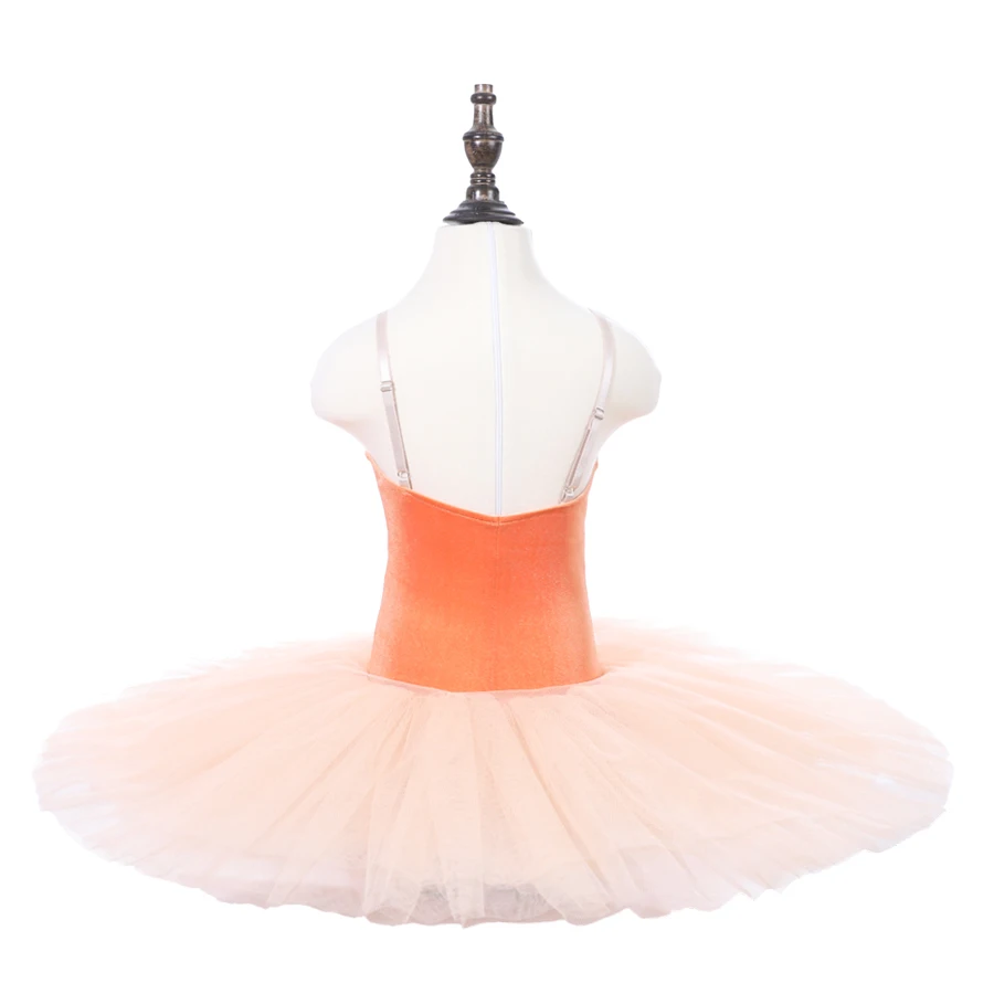 Girls Orange Professional Ballet Tutu Apperal The Nutcracker Performance Competition Dance Costumes Kids Skirt | Тематическая