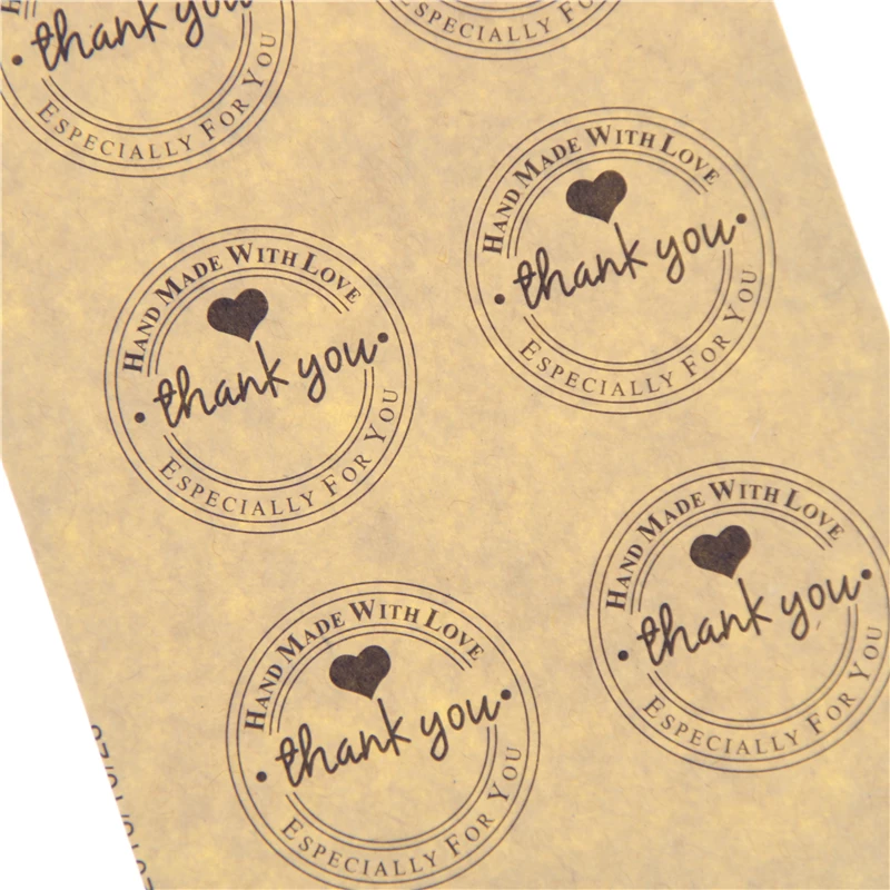 100 шт спасибо любовь самоклеющиеся наклейки s крафт-этикетка игрушка наклейка