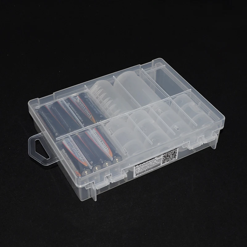 182X131X38mm AA AAA 9V контейнер для батарей портативный пластиковый ящик хранения