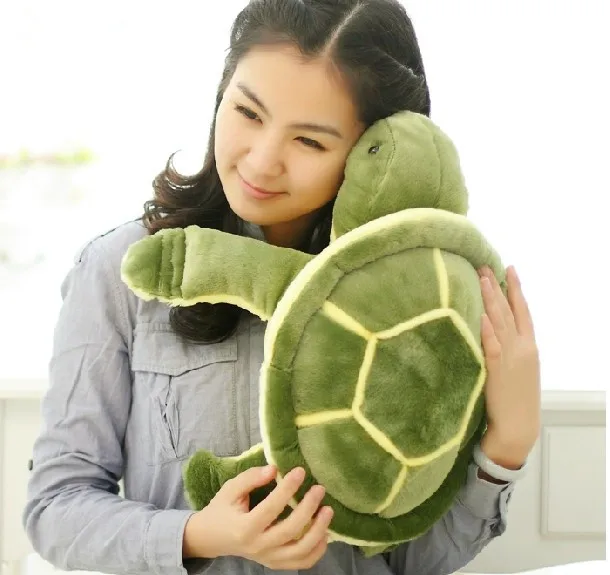 

about 30cm green turtle plush toy ,birthday gift h917