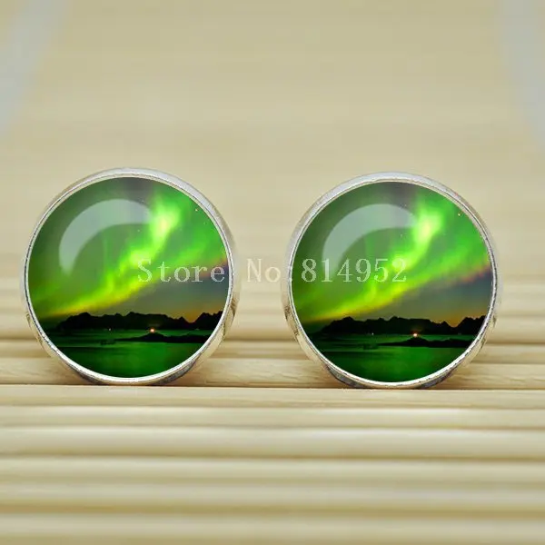 10 пара северное сияние серьги галактики вселенная ювелирные изделия стекло
