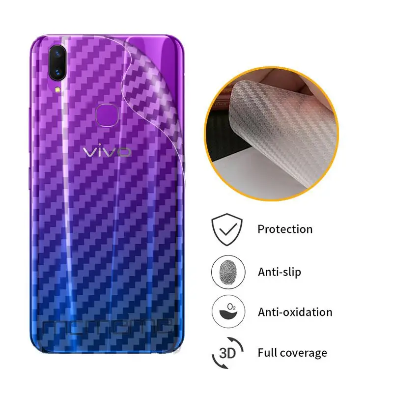 ДЛЯ VIVO Z1 Lite Z1i Z3X Z5X 3D углеродное волокно защитная задняя пленка для экрана