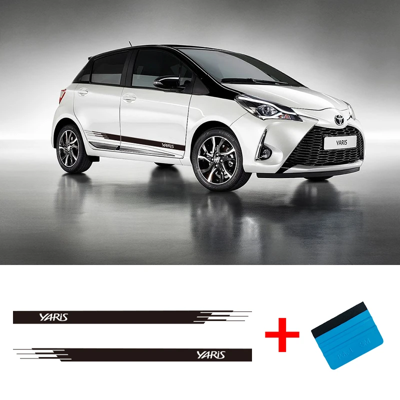 Двухсторонняя виниловая наклейка Yaris для автомобильного фургона с боковыми