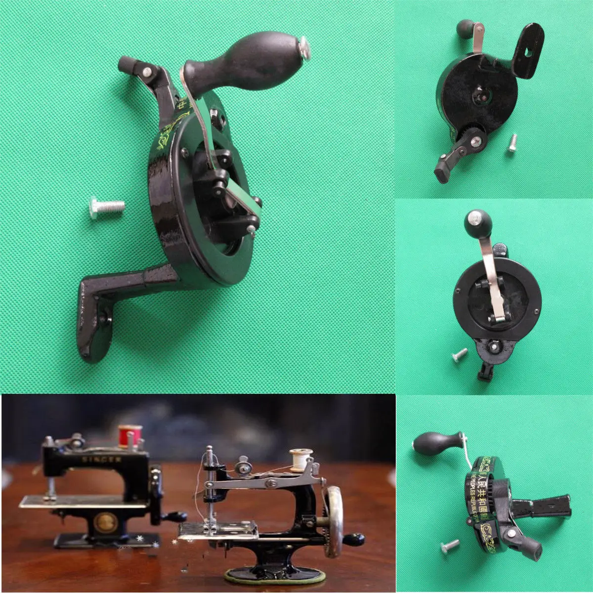 

JX-LCLYL 1pc New Hand Crank For Singer Spoked Wheel Treadle Sewing Machines Accessories