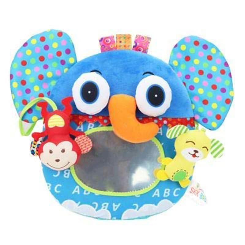 Stuffed Plush Baby Rattles Toddler Bed Elephant Owl Mirror Infant Stroller Hanging Newborn Educational Toy 0-12 Months | Игрушки и хобби