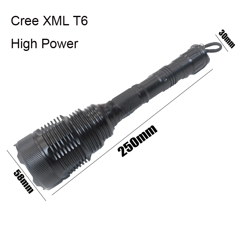 Супер яркий CREE XM L T6 4000 люмен 5 режимов Мощный Lanterna Перезаряжаемые фонарик большой