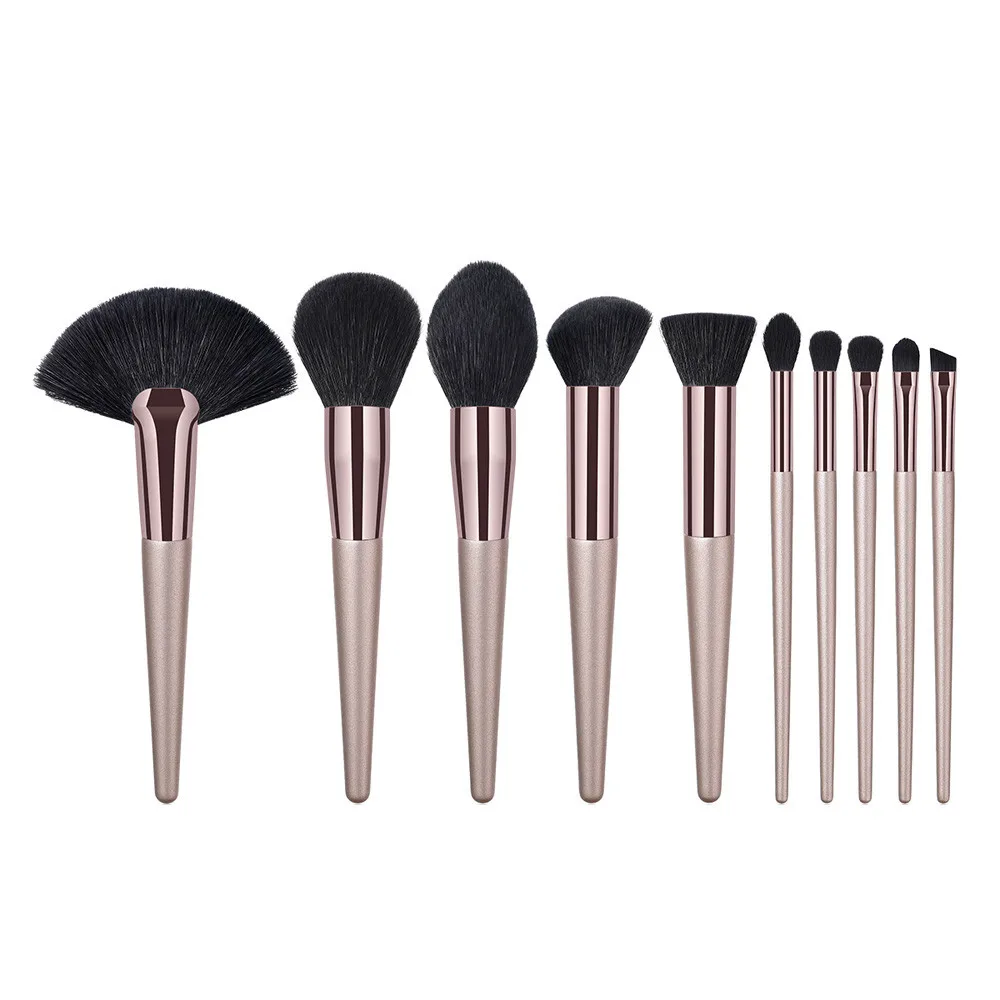 2018 New 10PCS Wooden Foundation Cosmetic Eyebrow Eyeshadow Brush Makeup Sets Tools | Красота и здоровье