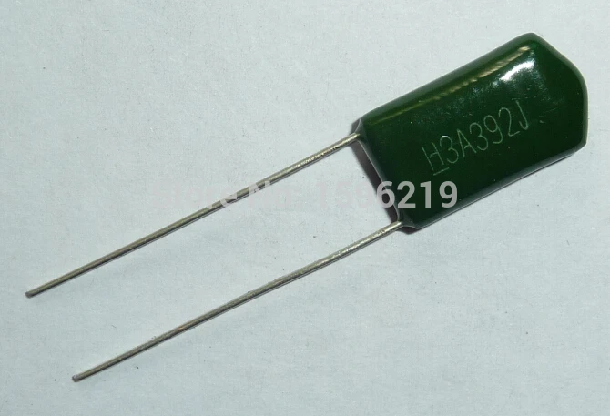 500 шт. Майларовый пленочный Конденсатор 1000 В 3A392J 3900pF 3.9nF 3A392 5% 1KV полиэфирный