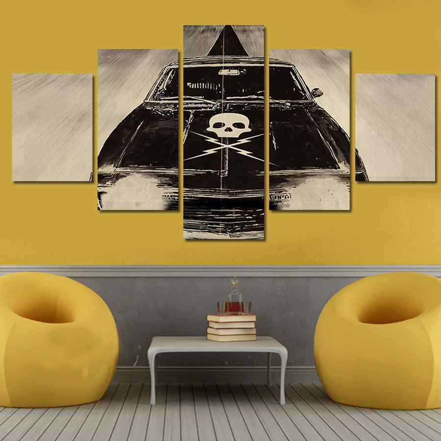 Новинка 2019 хит цифровой художественный Рисунок в виде машин черепов защита от