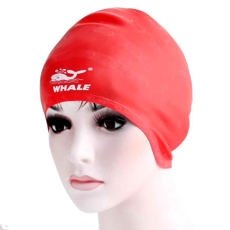 Силиконовая шапочка для плавания Плавание Hat с Ear Guard длинных волос взрослых|swimming