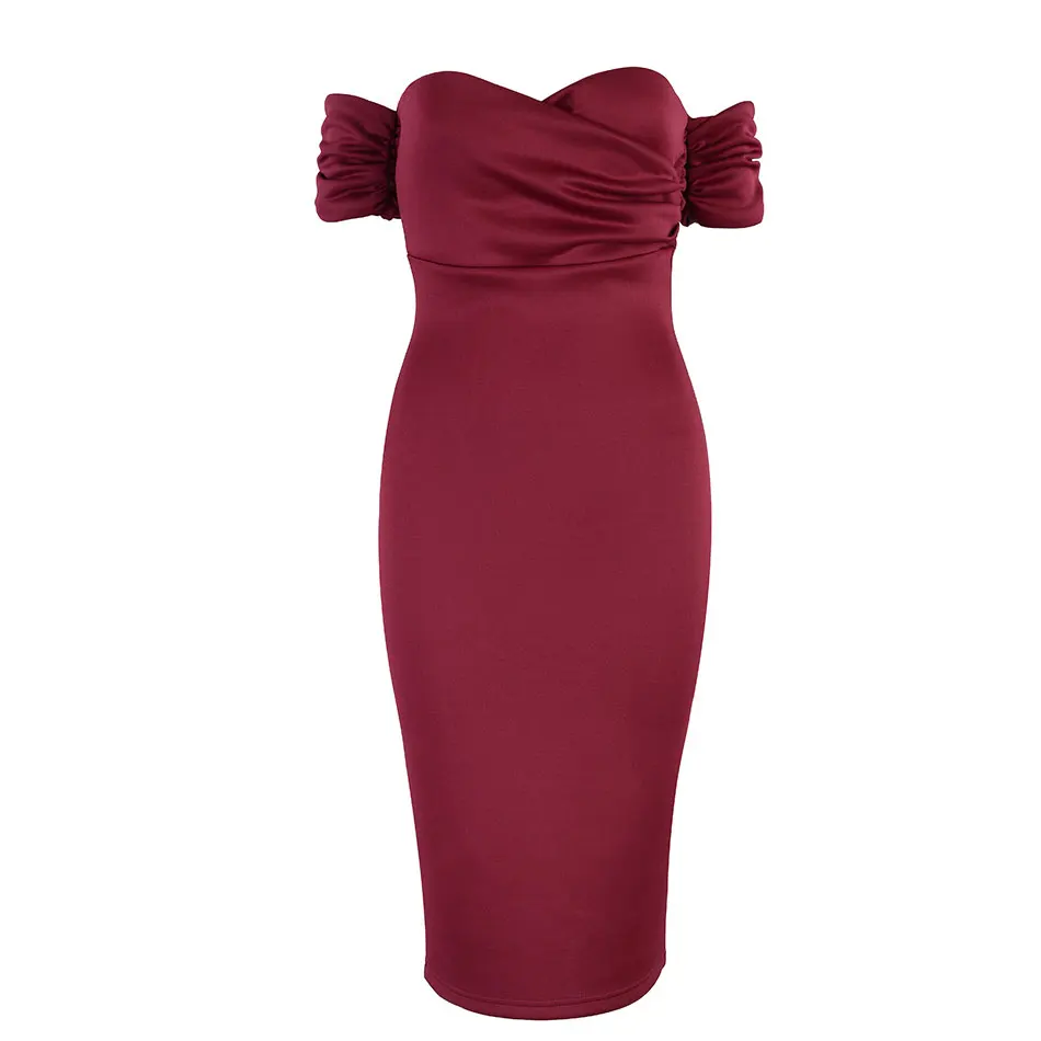DressBird, женское летнее платье, облегающее, Vestidos, сексуальное, с открытыми плечами, с вырезом лодочкой, оранжевое, знаменитостей, подиумная, Клубная одежда, платье для вечеринки, vestidos