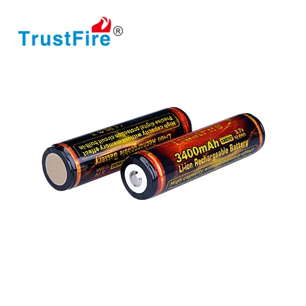 Оригинальный TrustFire 3 7 V 3400mAh 18650 перезаряжаемый литий ионный аккумулятор с защитой
