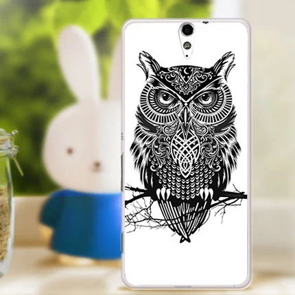 High Fashion diy Cute Cartoon aniamls Eiffel Towers and flowers design case cover for Sony Xperia C5 E5553 E5506 E5533 E5563 | Мобильные
