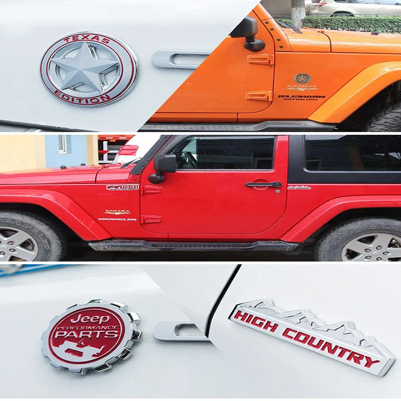 Память для Jeep Renegade Compass Wrangler JK 4x4 Grand Cherokee Chevrolet Ford автомобильные металлические Крылья Наклейка на крышку топливного бака