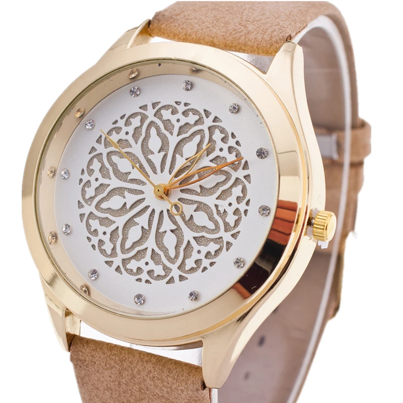 Часы bgg с цветным циферблатом женские повседневные часы со стразами кожаные кварцевые наручные часы|clock