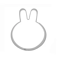 cartoon rabbit cookie cutter diy fondant chocolate cake embossing stencil mold biscuit cute mold baking tools animal modeling