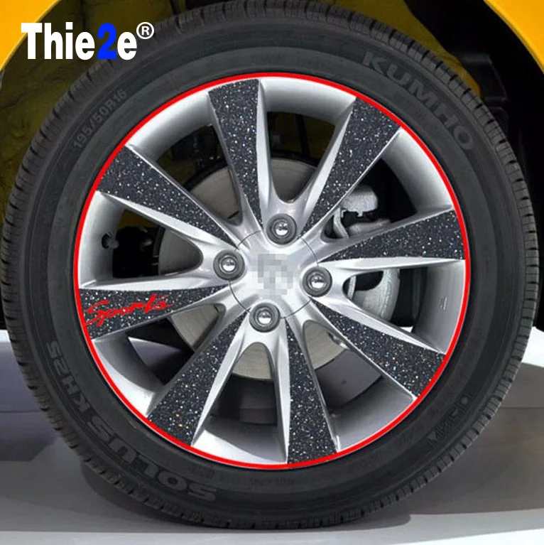 Наклейки на колеса автомобиля наклейки шины для Nissan Qashqai X-TRAIL Juke TIIDA Note Almera March Mazda 3