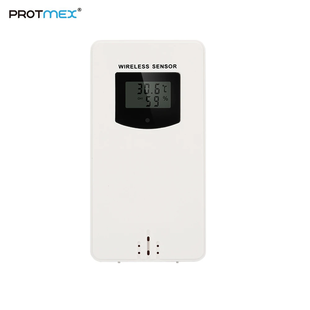 Protmex беспроводной открытый датчик для PT3378 PT3374 PT3389 PT3388 PT3365 PT3379C PT3382 погодных условий(белый