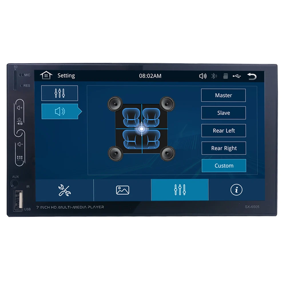 " 2 DIN автомагнитола Bluetooth стерео MP5 плеер USB Carplay и Android авто сенсорный экран AUX+ камера