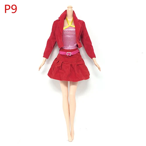 1 х красная кукла ручной работы 3 части костюм пальто одежда платье с нижним