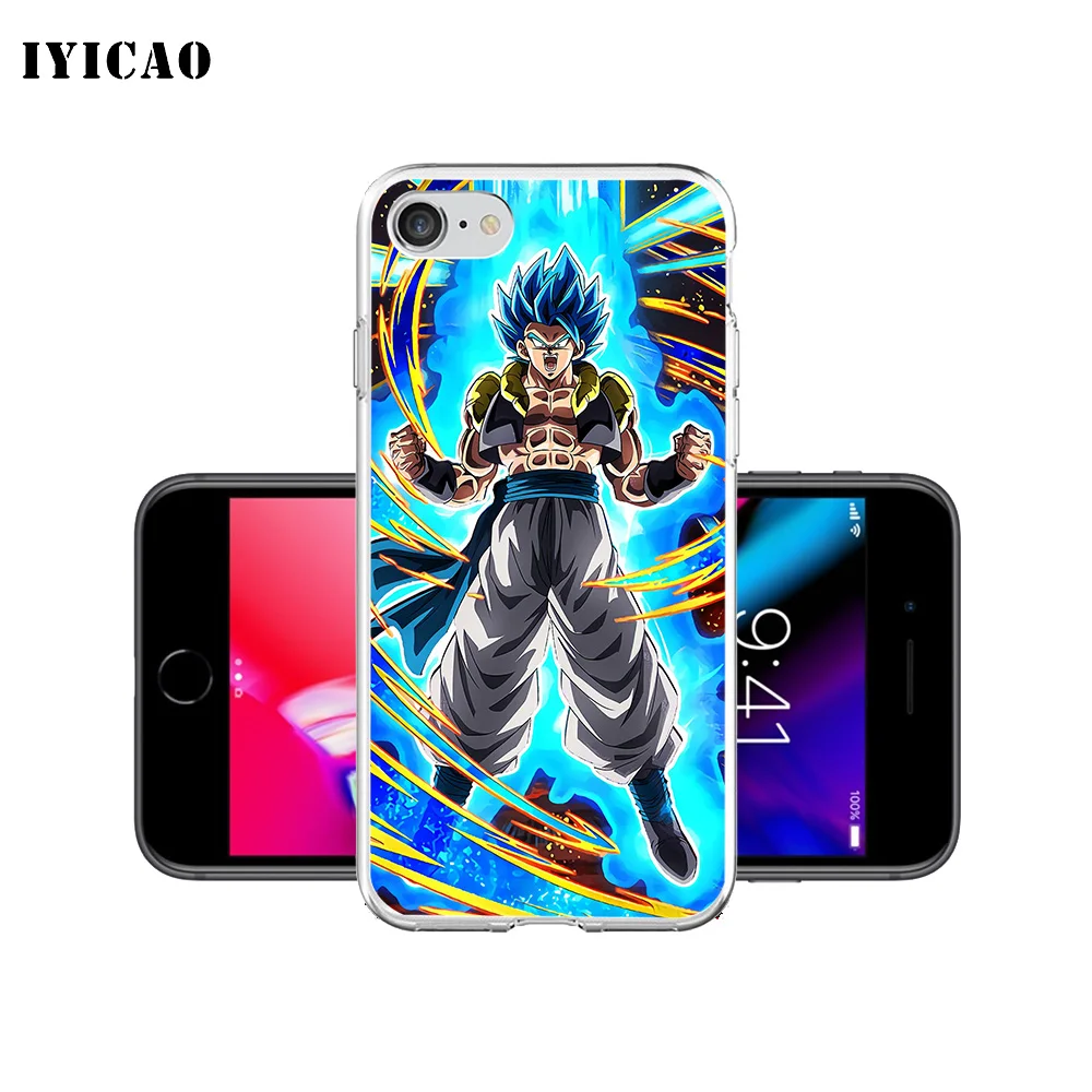 IYICAO Gogeta Dragon Ball Мягкий силиконовый чехол для телефона iPhone X XR XS MAX 6 6s 7 8 Plus 5 5S SE TPU |