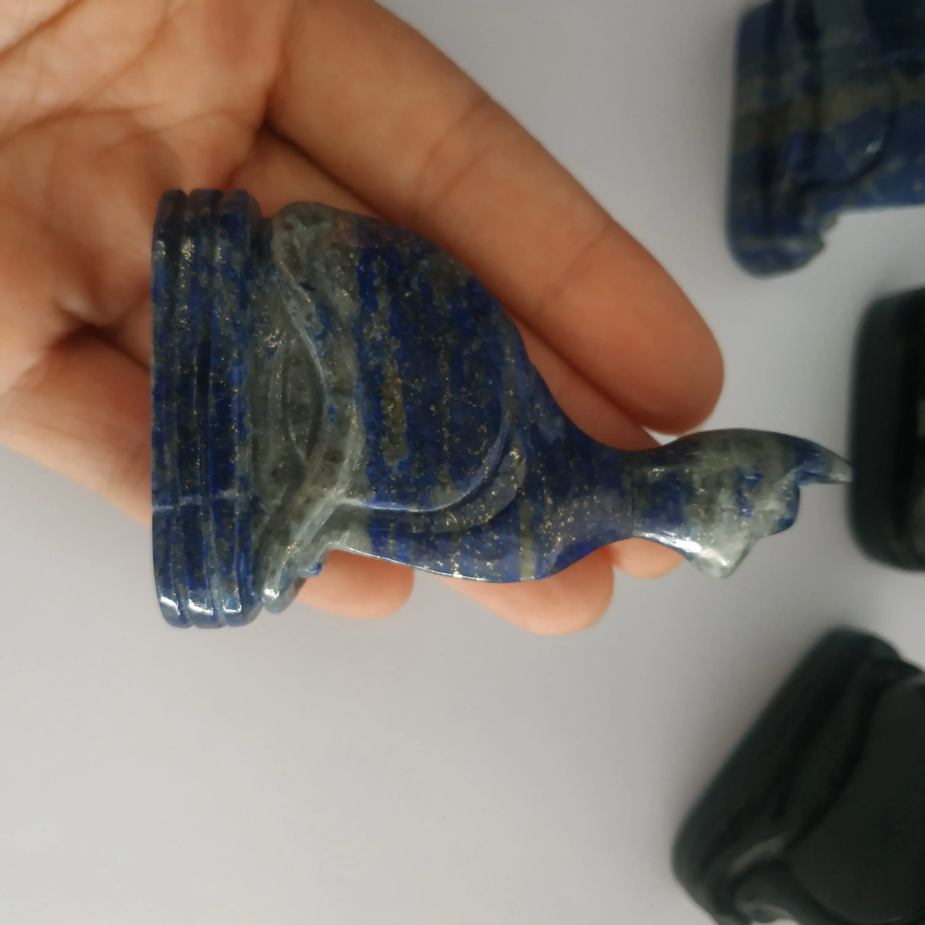 Новый procuct Элегантный Кот Кристалл Резьба кошка обсидиан lapis кварц кристалл