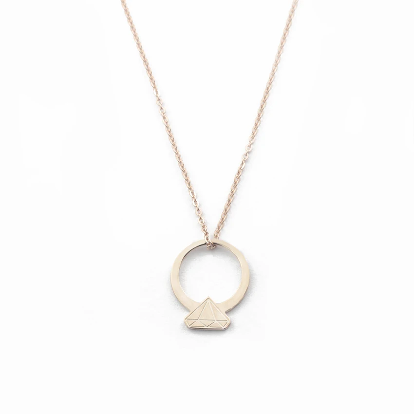 Ожерелье с подвеской из нержавеющей стали ожерелье кулоном в виде кеттинга