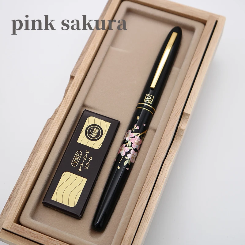 Kuretake Japan Maki-e мягкая блестящая шерсть ласки перо ручка-кисть для каллиграфии Сакура