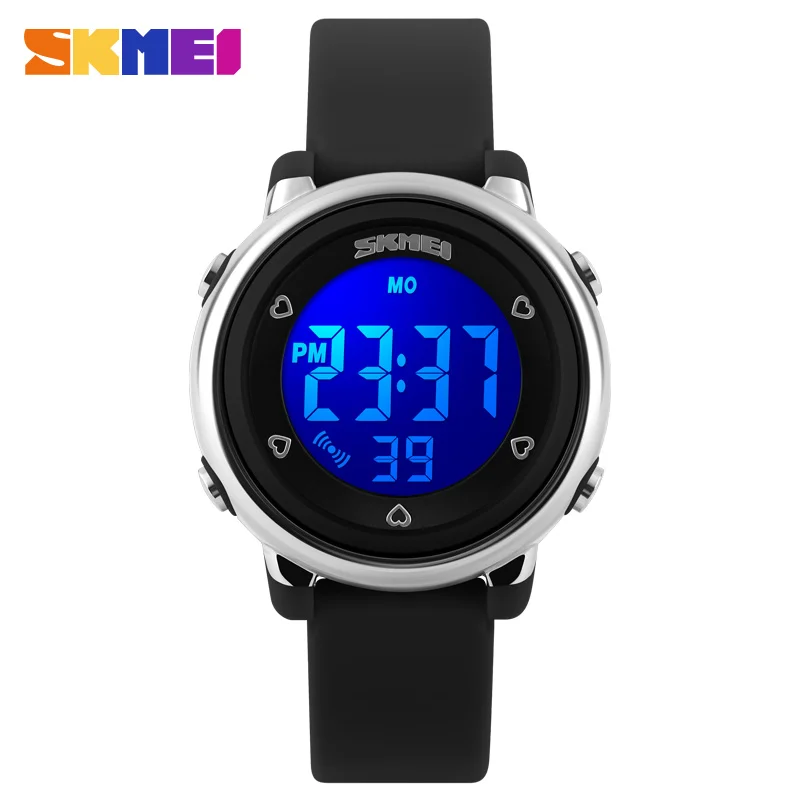 SKMEI Детские светодиодные цифровые часы Relogio Feminino спортивные дети мультфильм желе