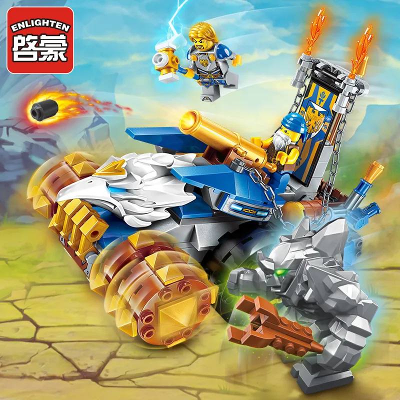 Обучающие строительные блоки Enlighten Glory War игрушки для детей подарок замок рыцарь