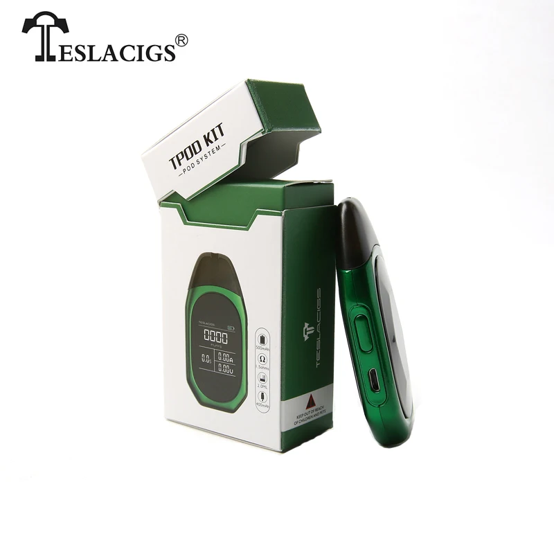 Оригинал Тесла TPOD комплект 2 мл Ёмкость картридж Pod 500 мАч Батарея Vape ручка Teslacigs T